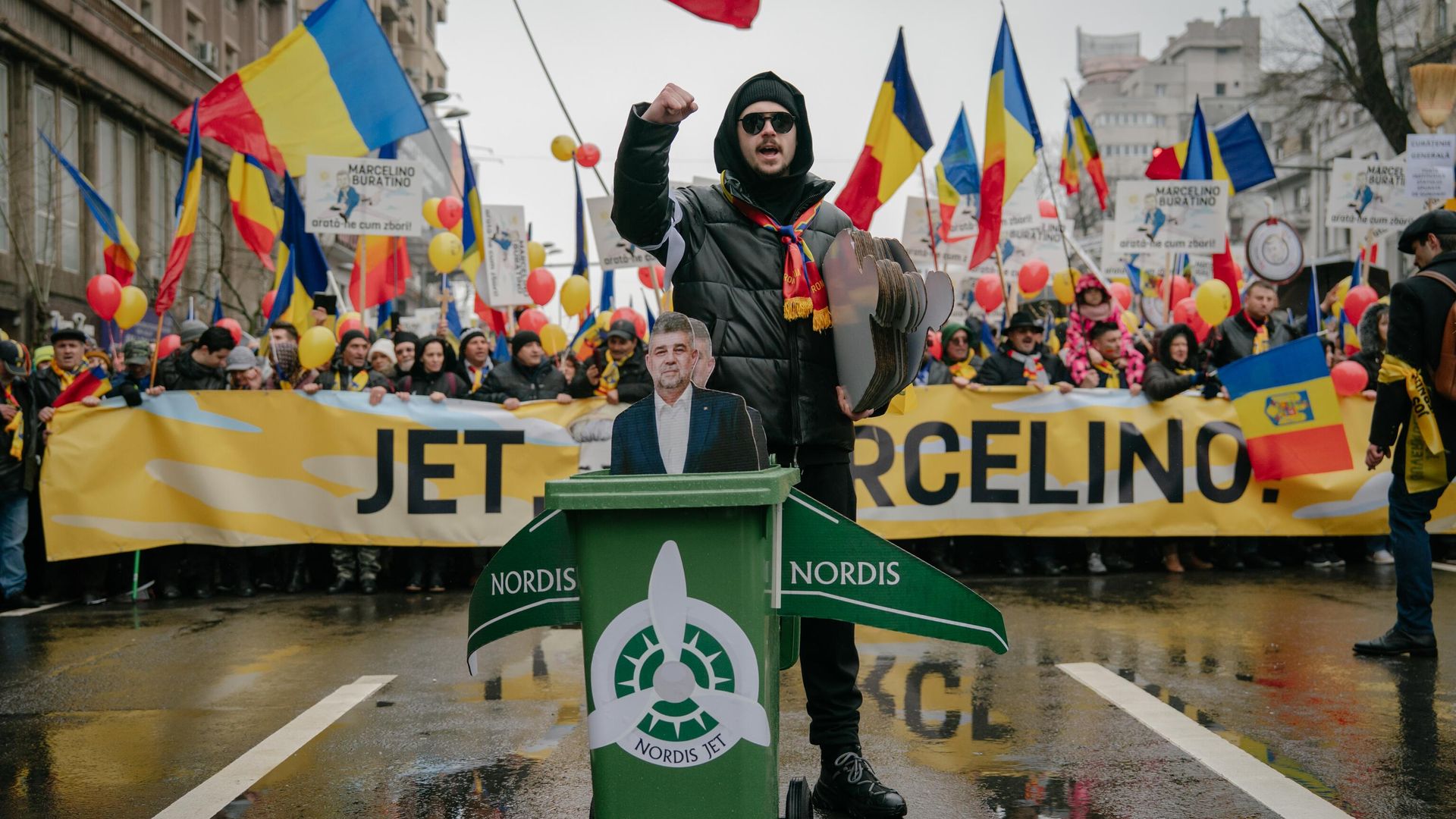 Антиправительственный митинг в Бухаресте, Румыния Антиправительственный митинг в Бухаресте, Румыния - РИА Новости, 1920, 06.03.2025