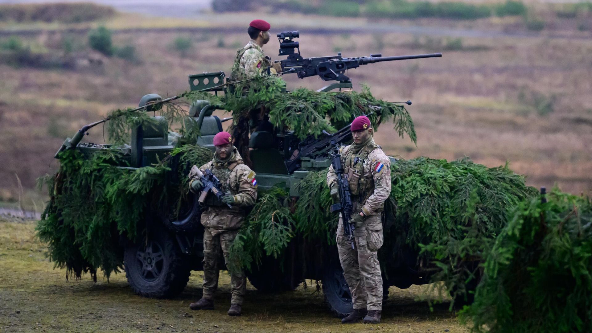 Европейские солдаты принимают участие в военных учениях Европейские солдаты принимают участие в военных учениях - РИА Новости, 1920, 07.03.2025