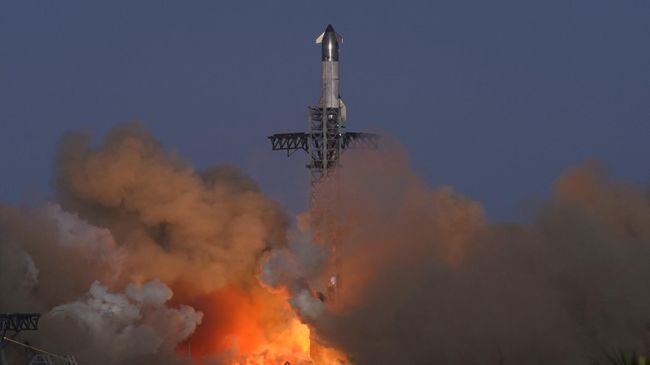 Запуск ракеты Starship
