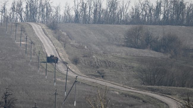 Территория освобожденного села Погребки в Суджанском районе Курской области