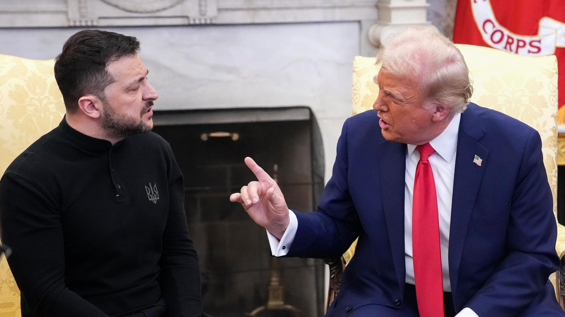 Дональд Трамп и Владимир Зеленский во время встречи в Вашингтоне - РИА Новости, 1920, 12.03.2025