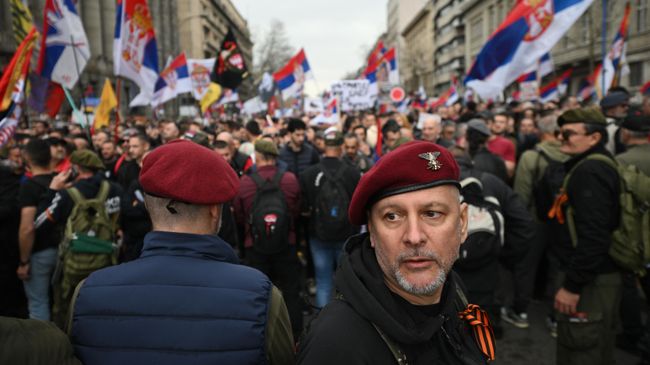 Акция протеста в Белграде