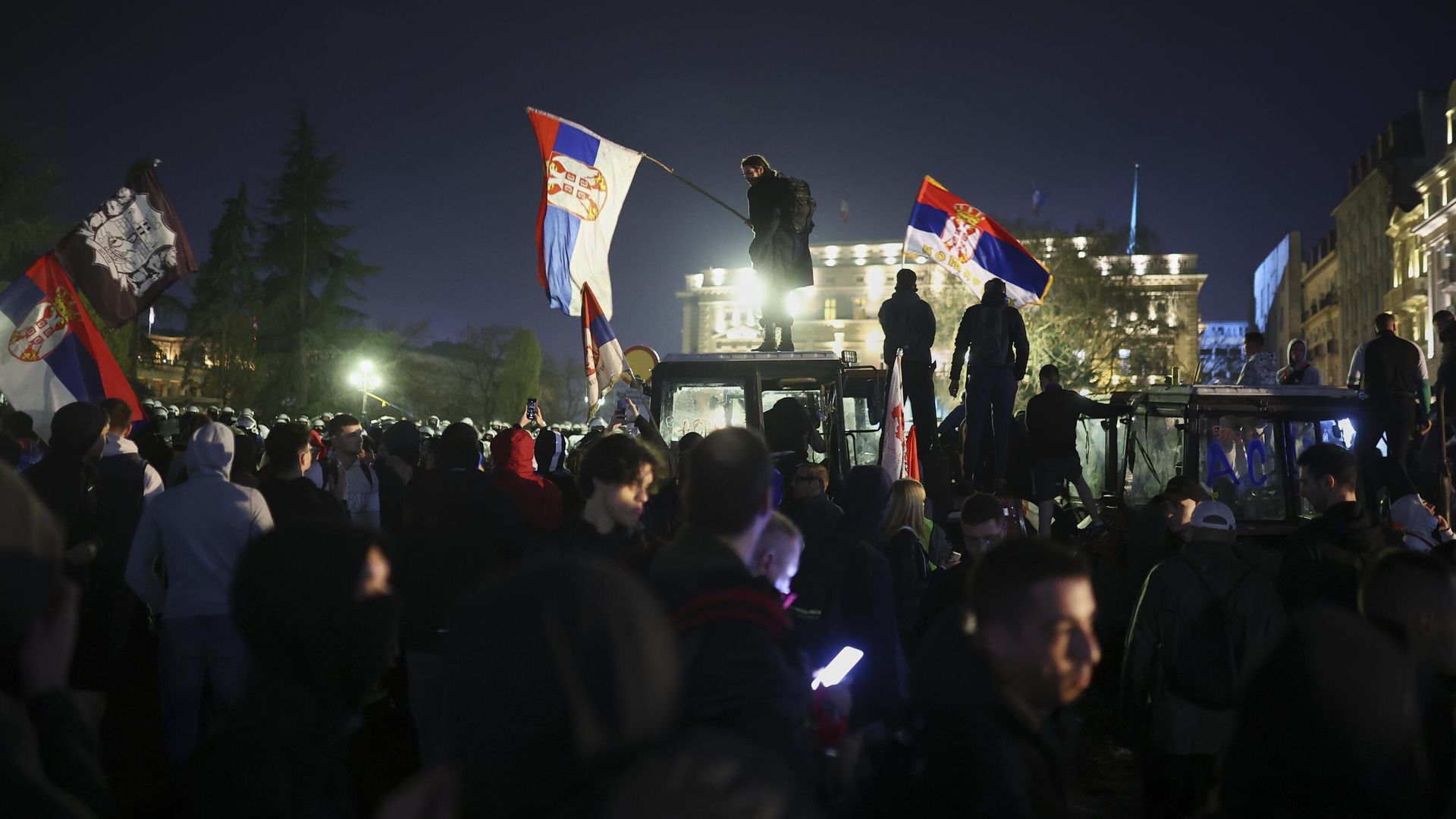 Акция протеста оппозиции в Белграде, Сербия - РИА Новости, 1920, 17.04.2025