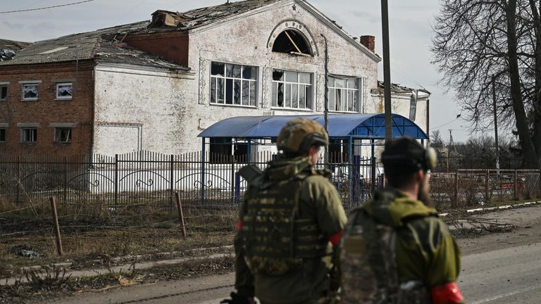 Военнослужащие РФ в освобожденной Судже