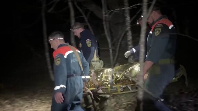 Поисково-спасательная операция в Большом каньоне в Бахчисарайском районе Крыма по эвакуации травмированной девушки
