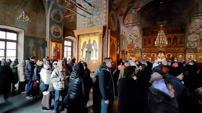 Церемония прощания с схиархимандритом Илием в Оптиной пустыни