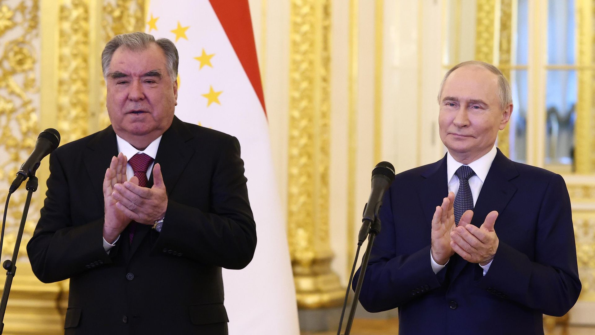 Президент РФ Владимир Путин и президент Таджикистана Эмомали Рахмон на торжественной церемонии начала строительства в Душанбе Международного образовательного центра для одарённых детей. 17 марта 2025 Президент РФ Владимир Путин и президент Таджикистана Эмомали Рахмон на торжественной церемонии начала строительства в Душанбе Международного образовательного центра для одарённых детей. 17 марта 2025 - РИА Новости, 1920, 17.03.2025