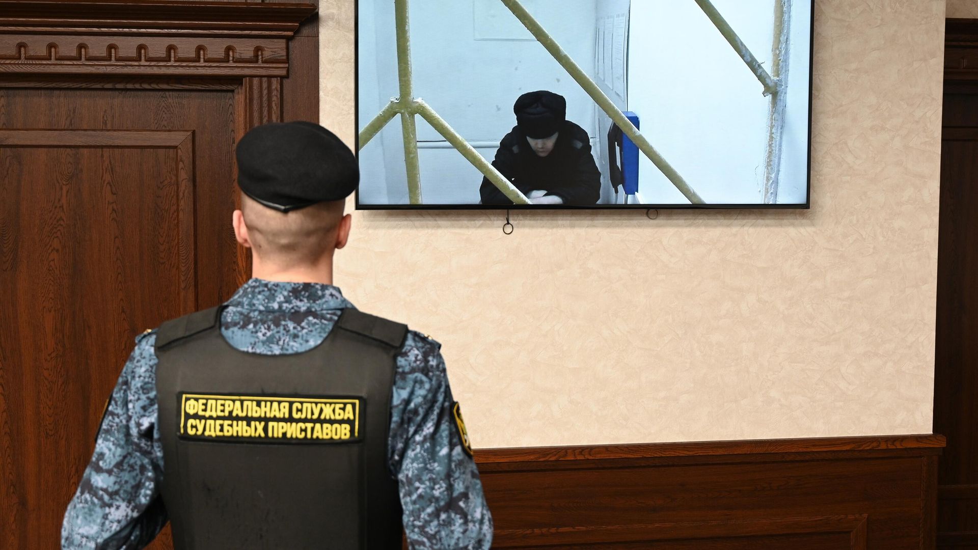 Гражданин Украины Григорий Синченко во время оглашения приговора в режиме видеосвязи на заседании Южного окружного военного суда Ростова-на-Дону - РИА Новости, 1920, 19.03.2025