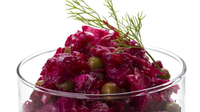 Винегрет с запеченными овощами Винегрет с запеченными овощами