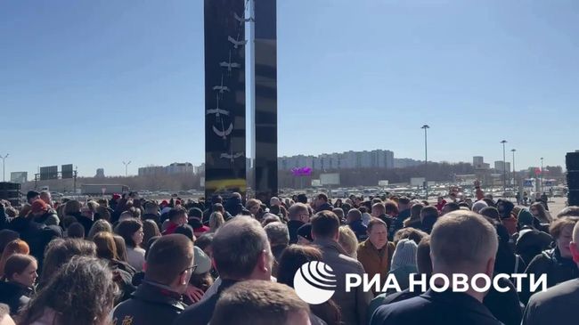 Открытие мемориала в память о жертвах теракта в Крокус Сити Холле
