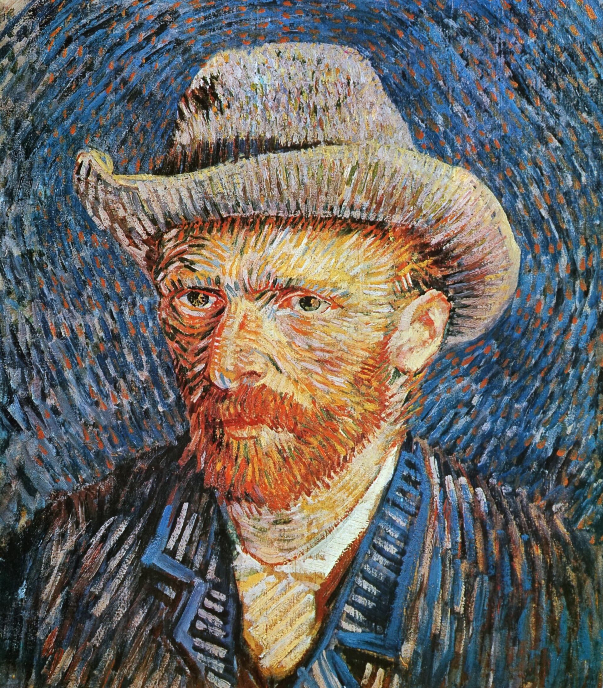 Автопортрет в серой фетровой шляпе, Винсент ван Гог Автопортрет в серой фетровой шляпе, Винсент ван Гог - РИА Новости, 1920, 25.03.2025