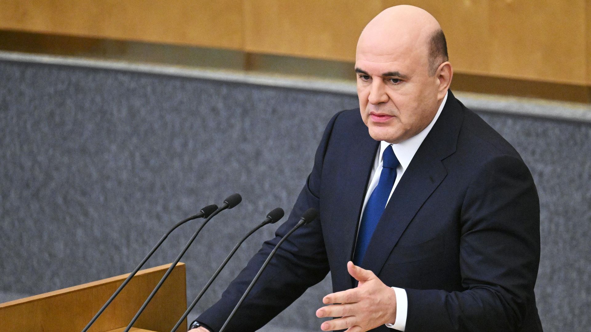Председатель правительства РФ Михаил Мишустин выступает с ежегодным отчетом правительства РФ в Государственной Думе РФ Председатель правительства РФ Михаил Мишустин выступает с ежегодным отчетом правительства РФ в Государственной Думе РФ - РИА Новости, 1920