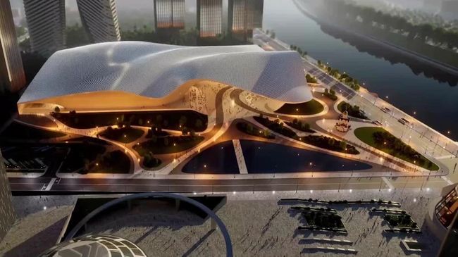 Проект нового здания Национального центра Россия в Москве