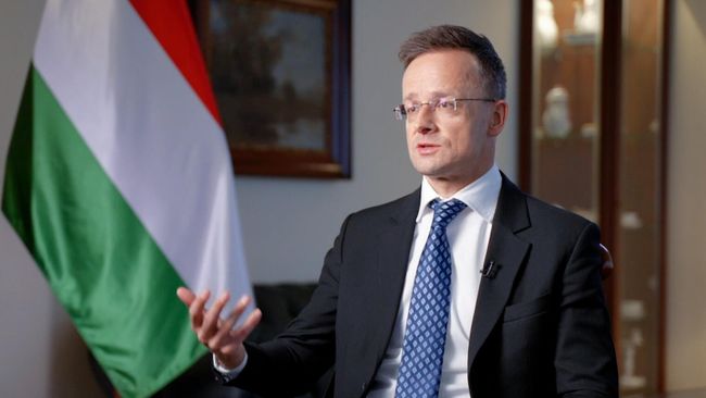 Глава МИД Венгрии Петер Сийярто 
