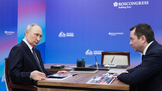 Рабочая поездка президента Владимира Путина в Мурманск