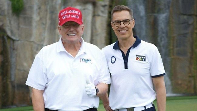 Дональд Трамп и Александр Стубб во время встречи