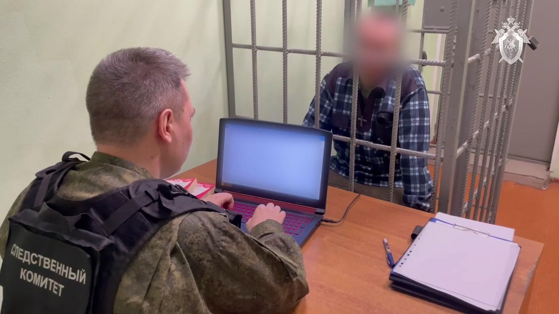 Допрос украинского агента, причастного к подготовке теракта в воинской части Допрос украинского агента, причастного к подготовке теракта в воинской части - РИА Новости, 1920, 04.04.2025