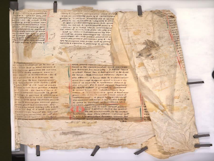 Фрагмент рукописи из легенд о короле Артуре - РИА Новости, 1920, 04.04.2025