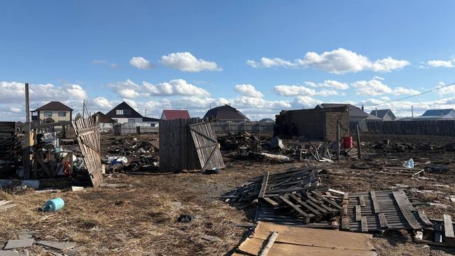 Последствия пожара в Хакасии