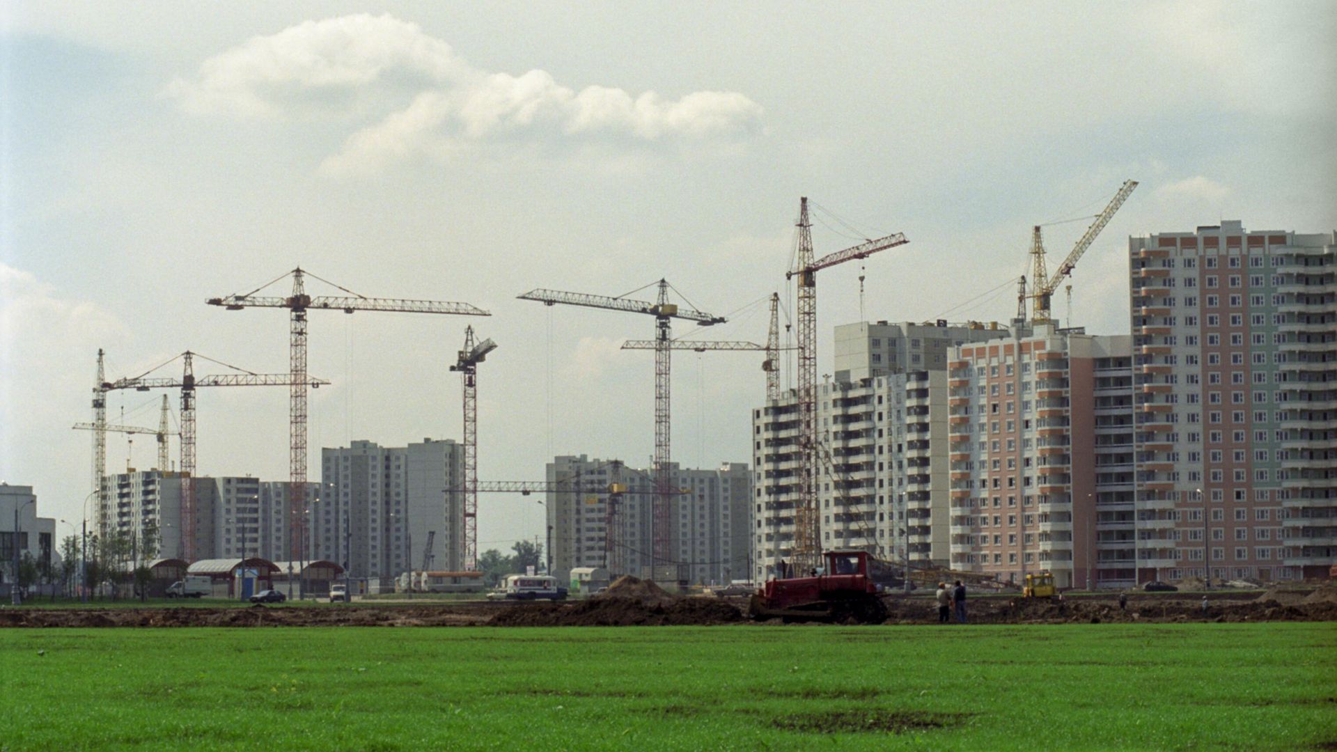 Строительство нового микрорайона на Юго-Востоке Москвы Строительство нового микрорайона на Юго-Востоке Москвы - РИА Новости, 1920, 23.05.2025