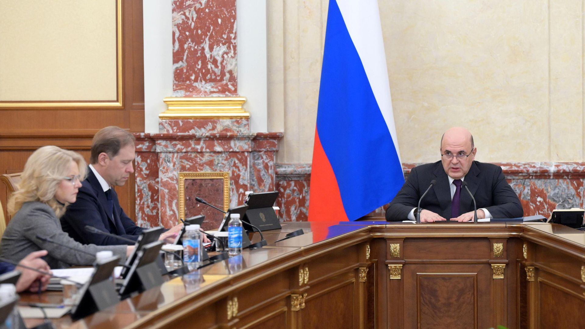 Председатель правительства РФ Михаил Мишустин проводит заседание кабинета министров РФ. 10 апреля 2025 - РИА Новости, 1920, 10.04.2025