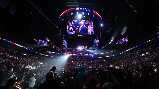Дональд Трамп на UFC 314
