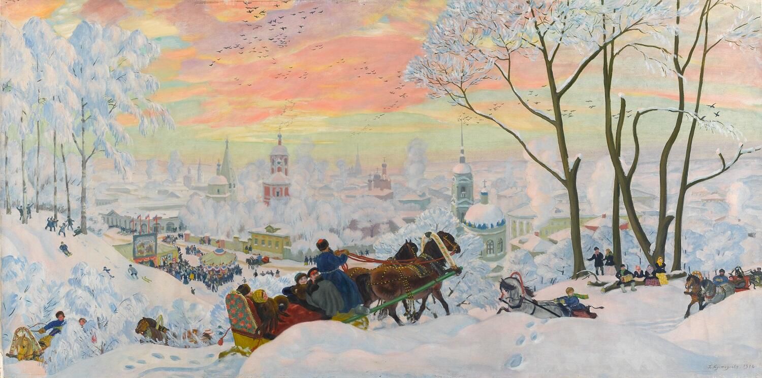 Выставка Борис Кустодиев. Борис Кустодиев, Масленица  - РИА Новости, 1920, 18.04.2025