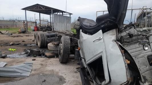 Последствия взрыва цистерны с топливом на газонаполнительной станции в чеченском селе Новотерское. 14 апреля 2025 Последствия взрыва цистерны с топливом на газонаполнительной станции в чеченском селе Новотерское. 14 апреля 2025 - РИА Новости, 1920, 14.04.2025