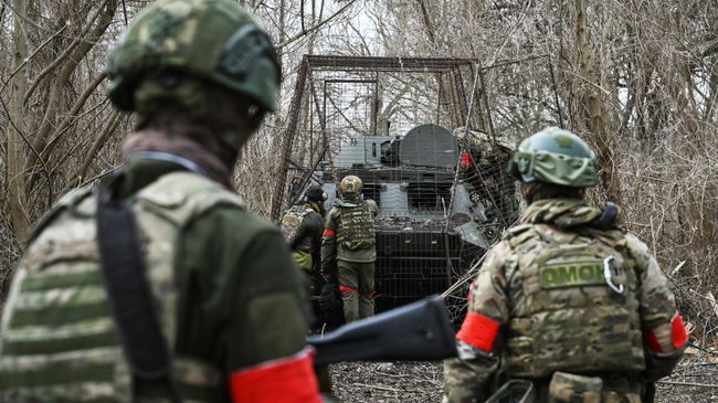 Военнослужащие ВС России в Курской области