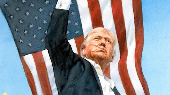 Американский телеканал CNN опубликовал портрет президента США Дональда Трампа, который написал художник Никас Сафронов Американский телеканал CNN опубликовал портрет президента США Дональда Трампа, который написал художник Никас Сафронов
