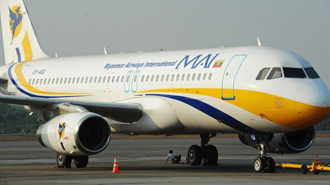 Самолет авиакомпании Myanmar Airways International (MAI)