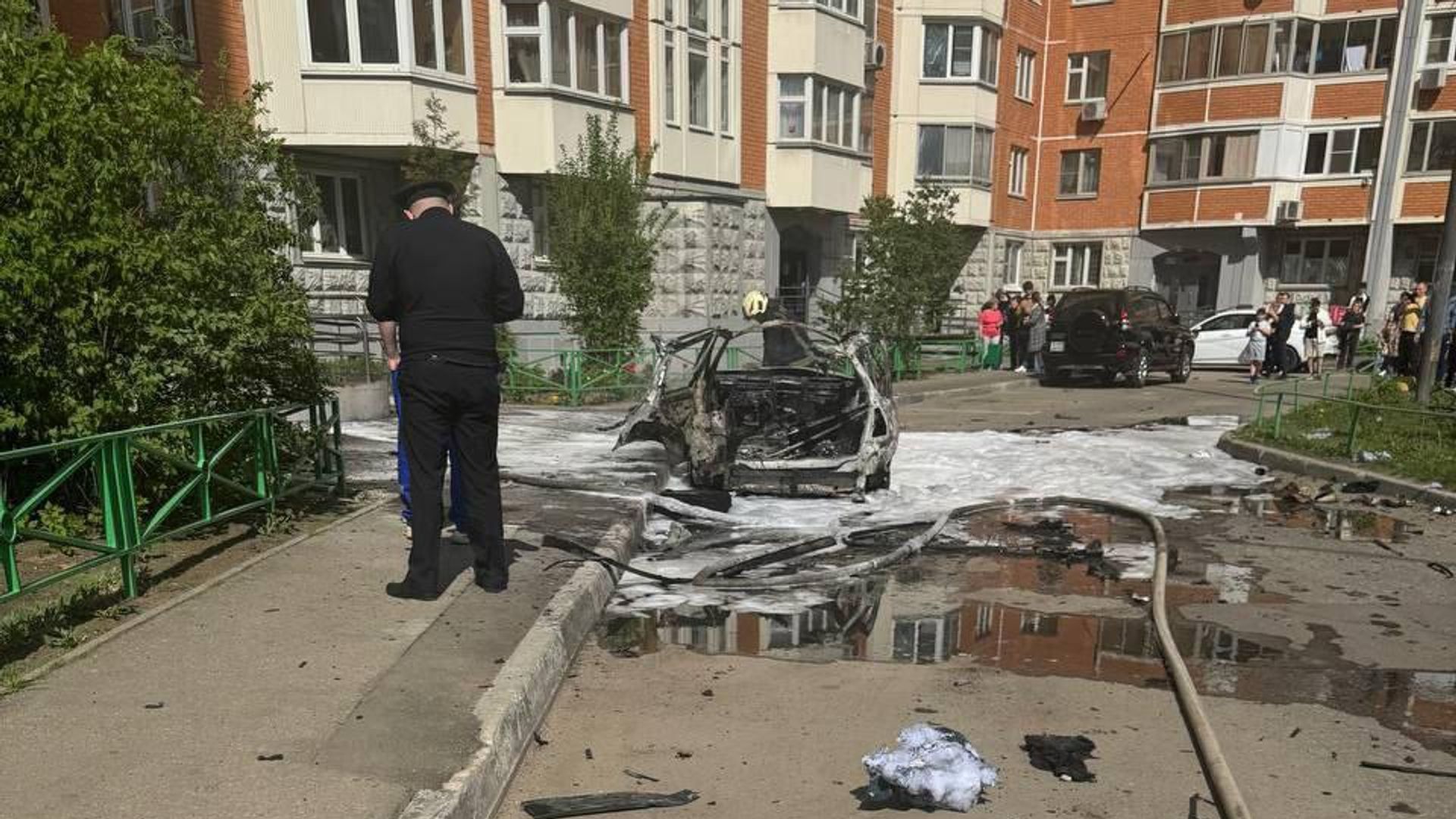 Сгоревший автомобиль в Балашихе Сгоревший автомобиль в Балашихе - РИА Новости, 1920, 25.04.2025