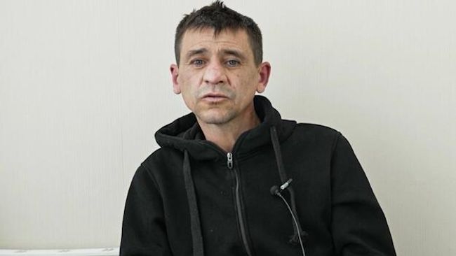 Задержанный сотрудниками ФСБ РФ агент украинских спецслужб Игнат Кузин. Стоп-кадр видео