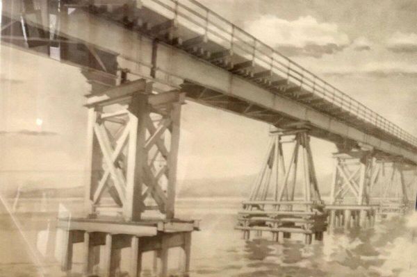 Опоры Керченского моста. Рисунок строителя моста Бориса Надеждина