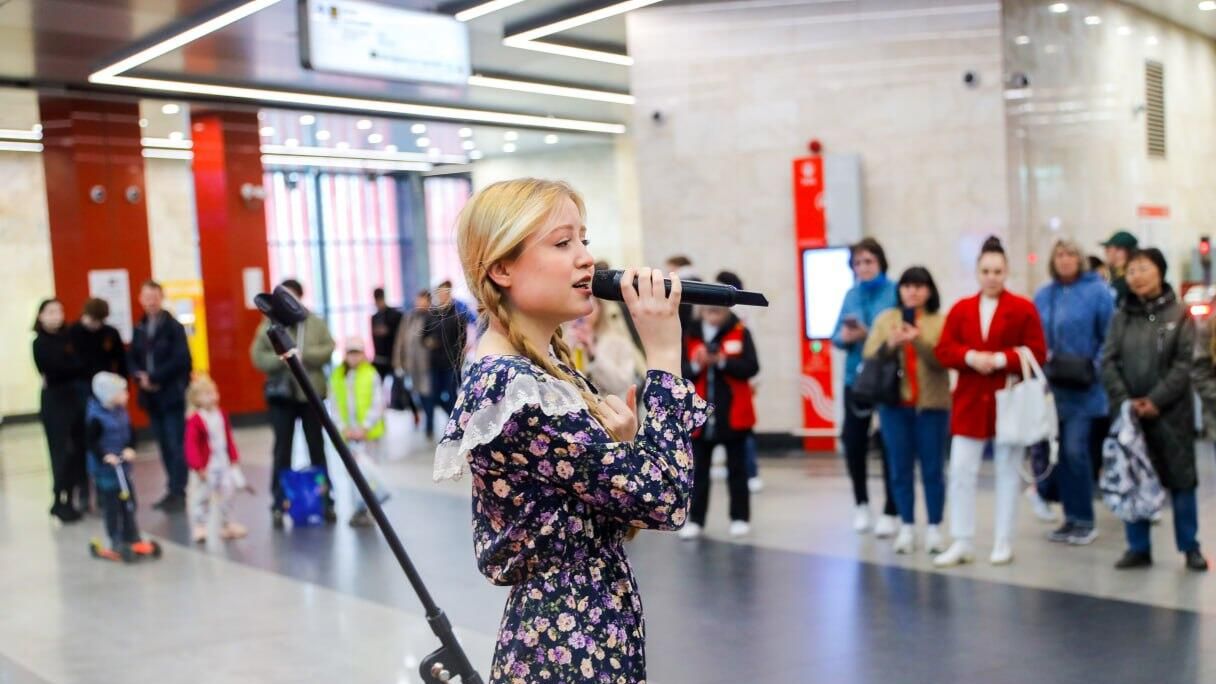 В московском метро пройдет акция Голоса Победы В московском метро пройдет акция Голоса Победы - РИА Новости, 1920, 04.05.2025