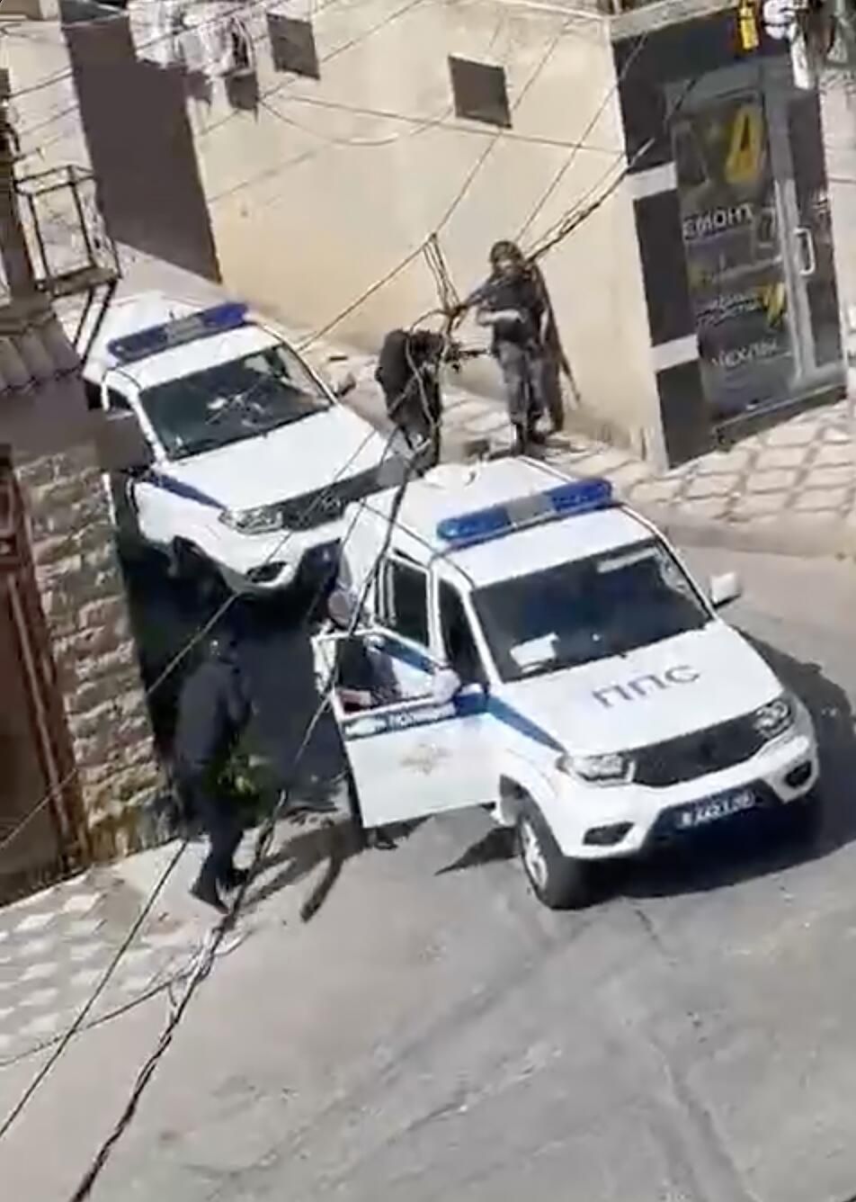 Место нападения на полицейских в Махачкале Место нападения на полицейских в Махачкале - РИА Новости, 1920, 05.05.2025