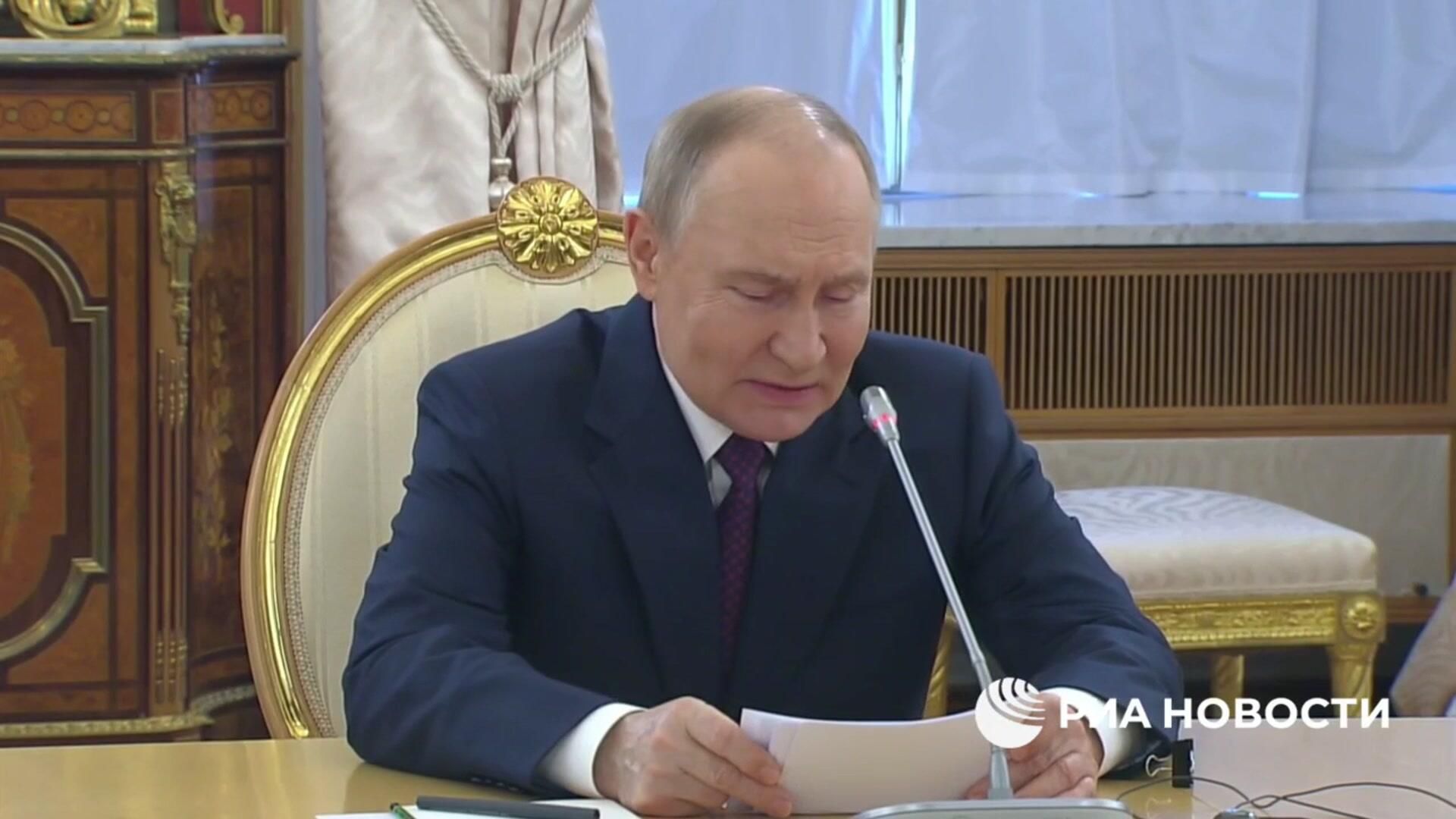 Путин: Мы развиваем наши связи во благо народов обеих стран и не против кого бы то ни было Путин: Мы развиваем наши связи во благо народов обеих стран и не против кого бы то ни было - РИА Новости, 1920, 08.05.2025