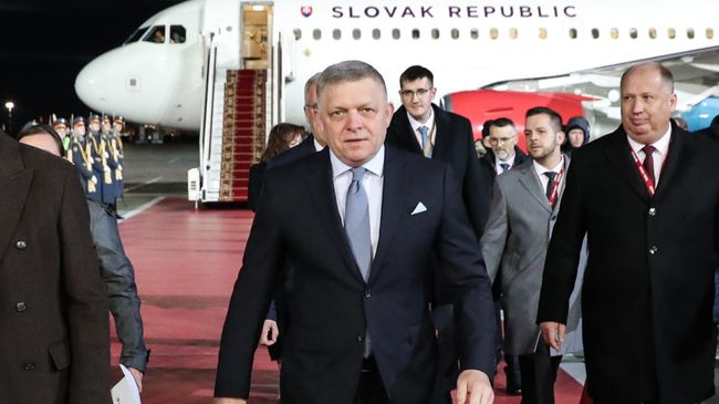 Прилет премьер-министра Словакии Роберта Фицо в Москву для участия в праздновании 80-летия Победы