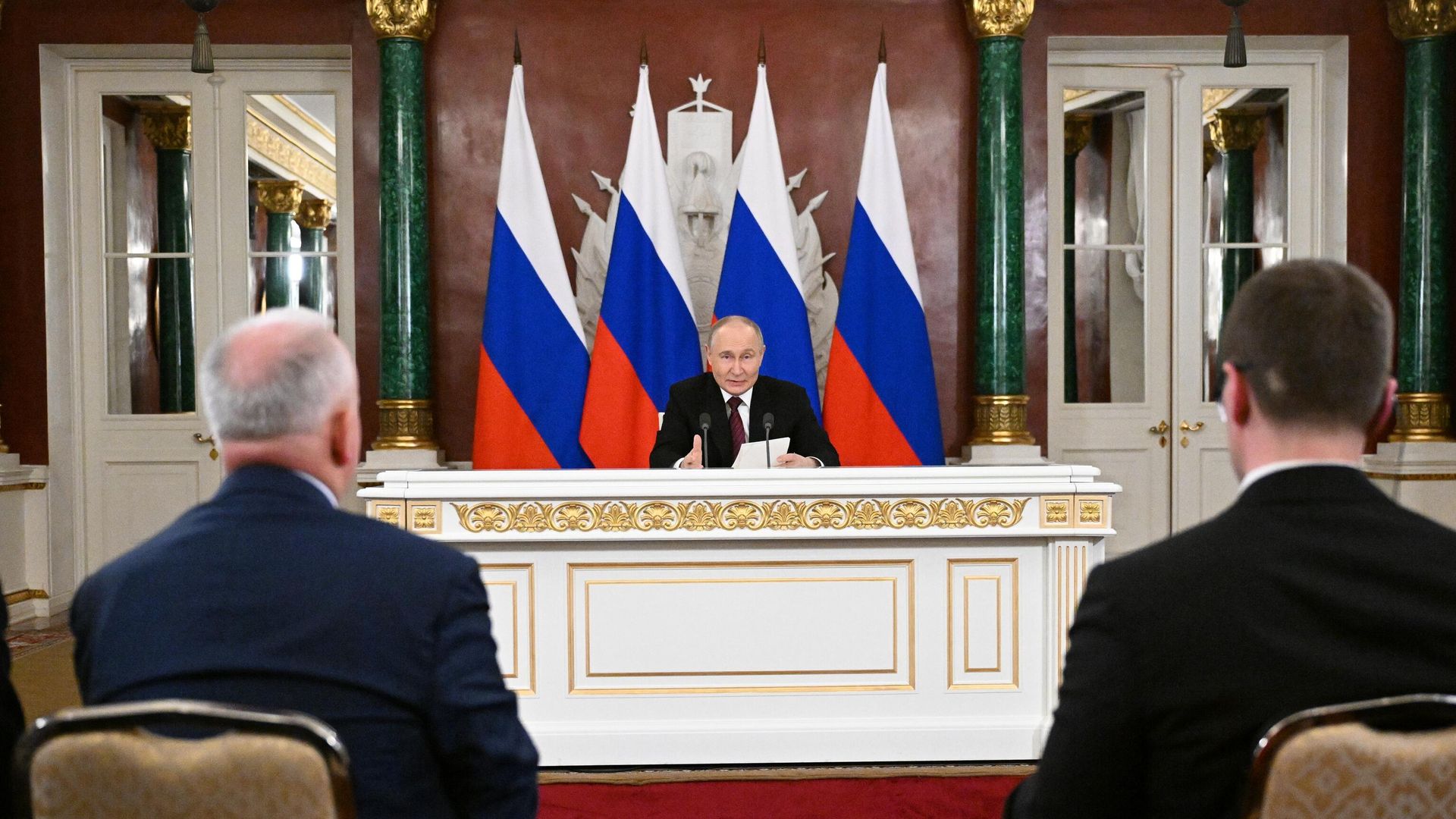 Заявление президента РФ В. Путина для прессы по итогам встреч с зарубежными лидерами Заявление президента РФ В. Путина для прессы по итогам встреч с зарубежными лидерами - РИА Новости, 1920, 11.05.2025