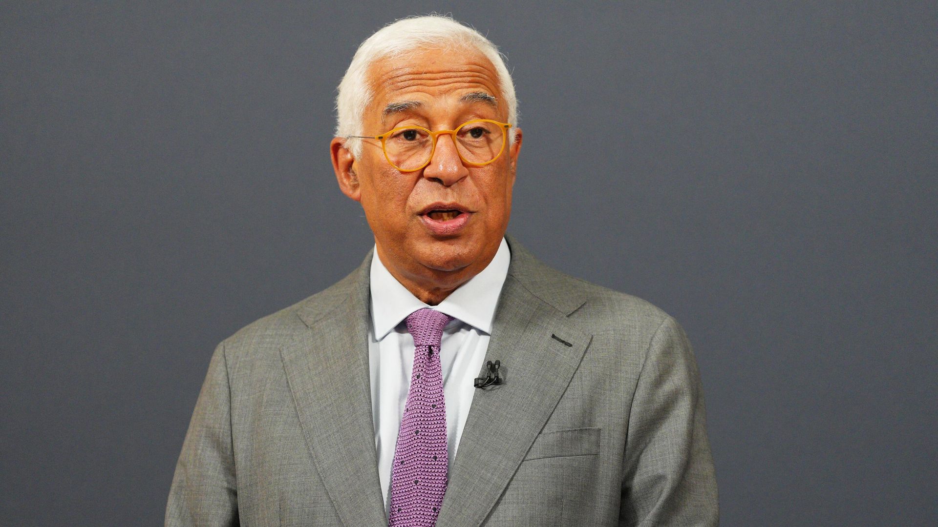 Глава Евросовета Антониу Кошта во время пресс-конференции на саммите ЕС в Великобритании. 19 мая 2025 - РИА Новости, 1920, 19.05.2025