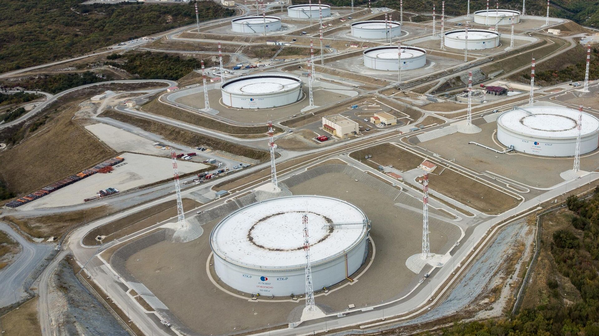 Нефтехранилище Каспийского трубопроводного консорциума (КТК-Р) в Краснодарском крае - РИА Новости, 1920, 06.04.2026