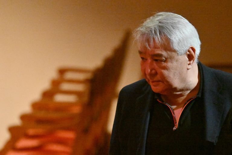 Предприниматель Алимжан Тохтахунов на прощании с хореографом, народным артистом СССР Юрием Григоровичем на Исторической сцене Большого театра