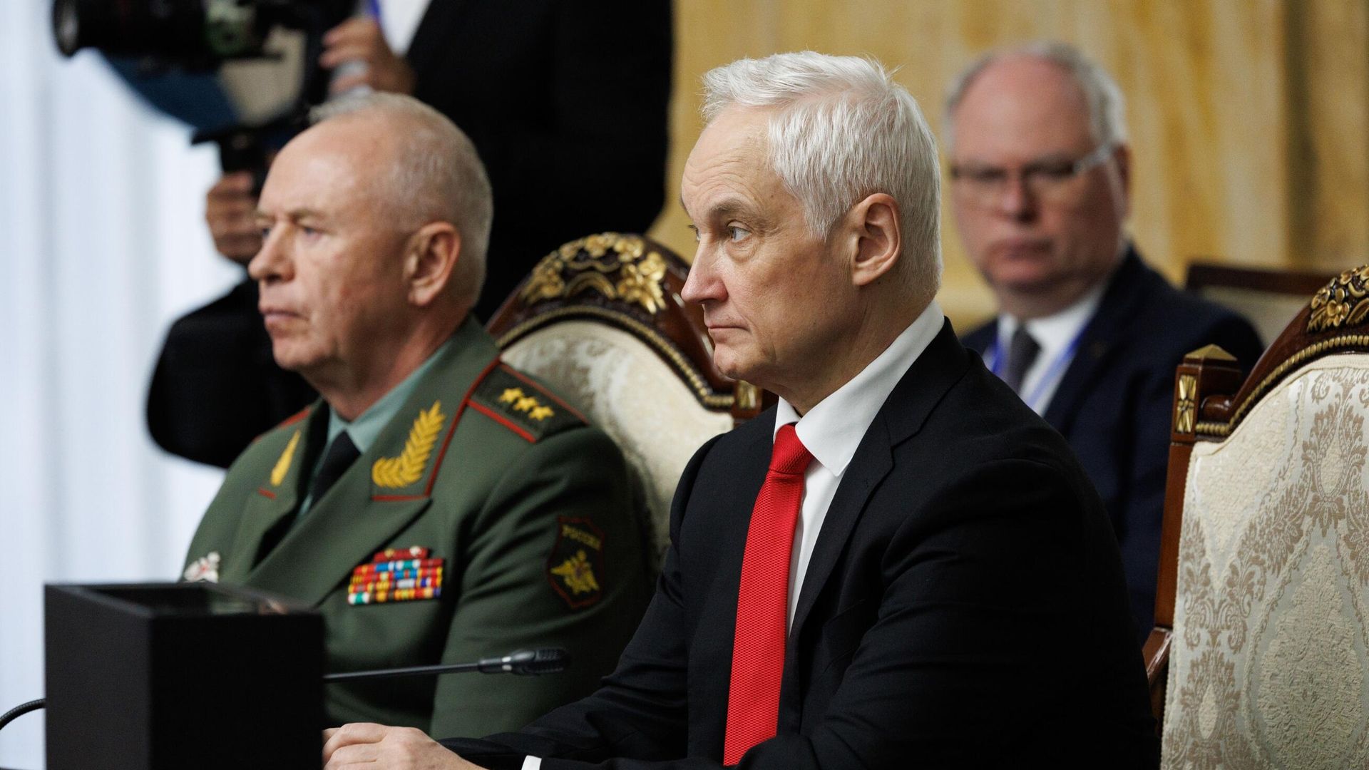 Министр обороны РФ Андрей Белоусов на заседании Совета министров обороны Организации Договора о коллективной безопасности в Бишкеке. 28 мая 2025 Министр обороны РФ Андрей Белоусов на заседании Совета министров обороны Организации Договора о коллективной безопасности в Бишкеке. 28 мая 2025 - РИА Новости, 1920, 28.05.2025