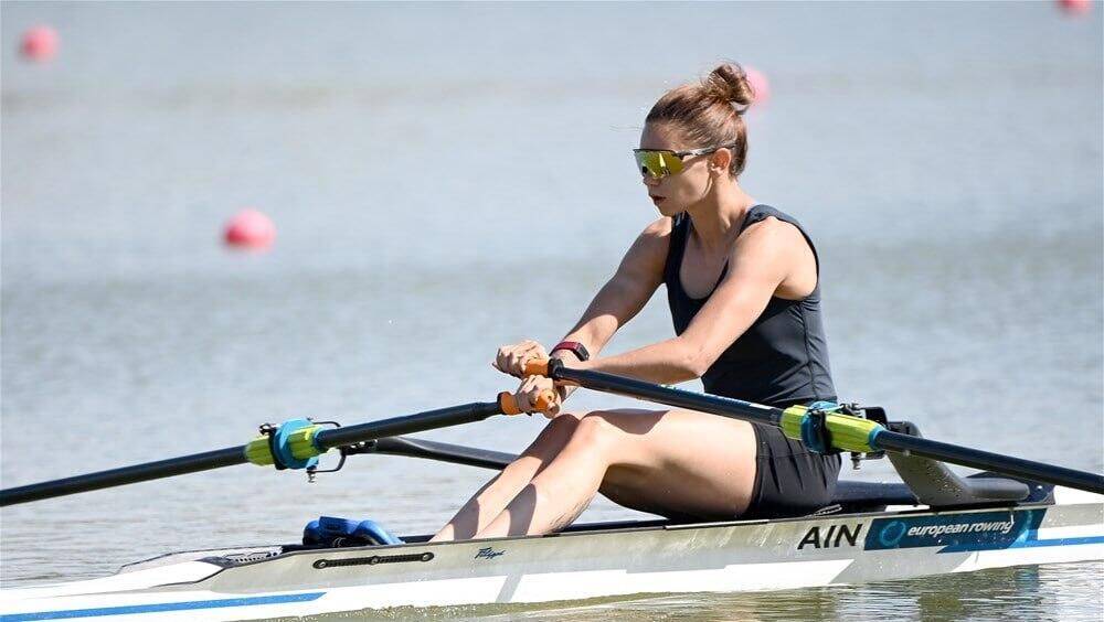 Мария Жовнер во время заплыва одиночек легкого веса на чемпионате Европы в Болгарии Мария Жовнер во время заплыва одиночек легкого веса на чемпионате Европы в Болгарии - РИА Новости, 1920, 02.08.2026