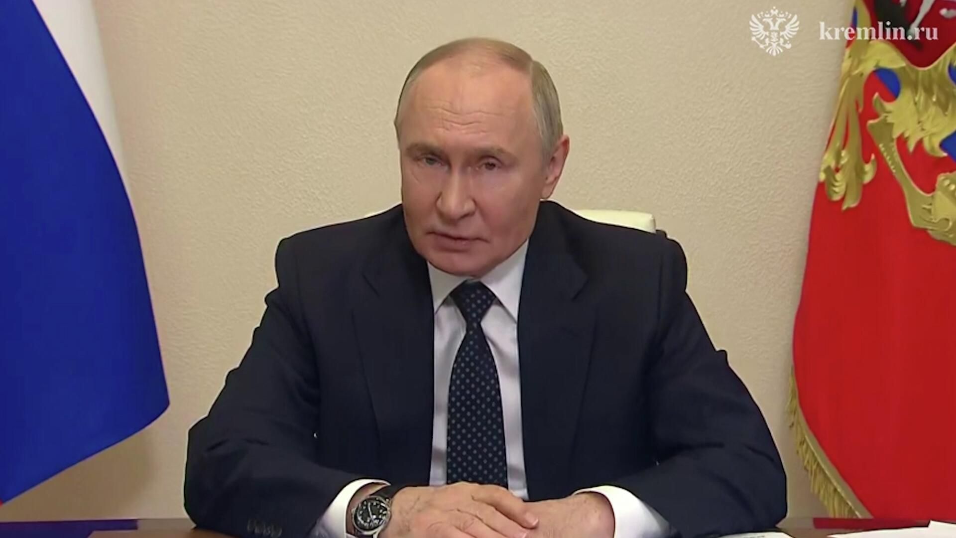 Комментарий Путина о терактах в Брянской и Курской областях Комментарий Путина о терактах в Брянской и Курской областях - РИА Новости, 1920, 04.06.2025