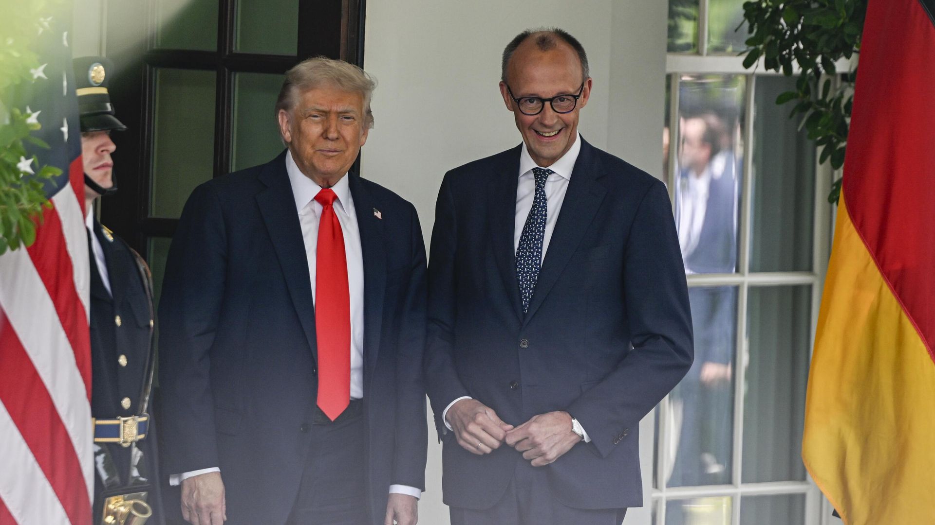 Президент США Дональд Трамп и канцлер Германии Фридрих Мерц  - РИА Новости, 1920, 07.06.2025