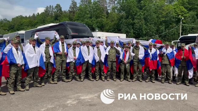 Российские военные, возвращенные с подконтрольной киевскому режиму территории