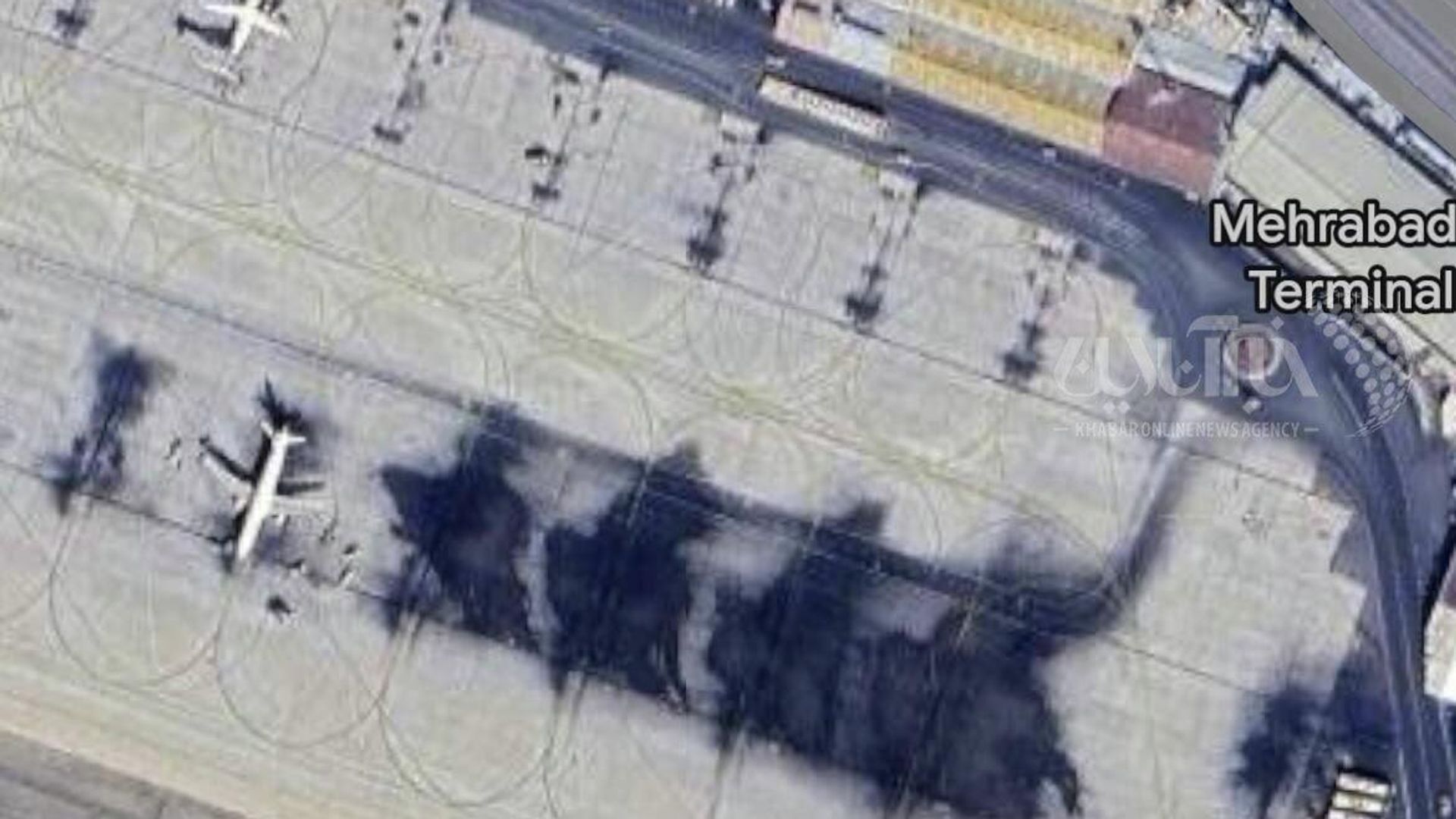 Спутниковые фотографии аэропорта Мехрабад в Тегеране с несколькими уничтоженными в результате атак Израиля самолетами - РИА Новости, 1920, 14.06.2025