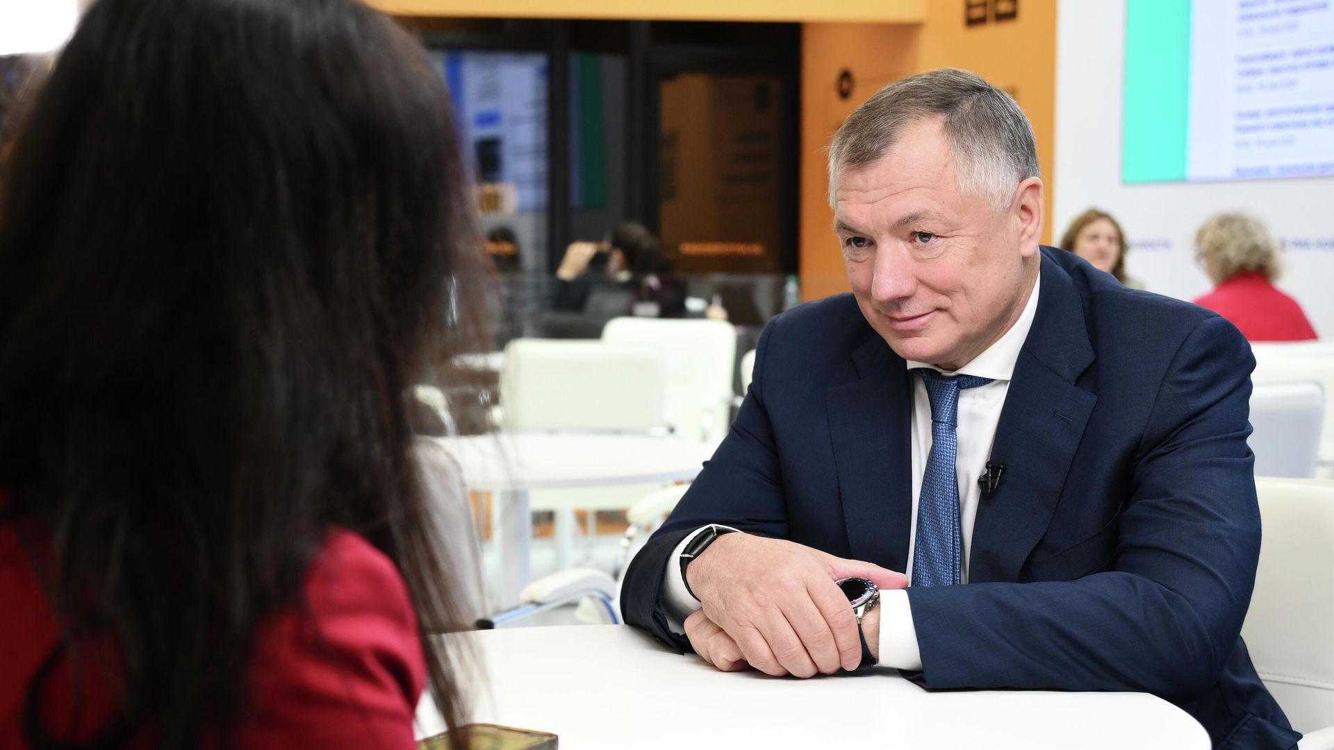 Заместитель председателя правительства РФ Марат Хуснуллин на ПМЭФ-2025 Заместитель председателя правительства РФ Марат Хуснуллин на ПМЭФ-2025 - РИА Новости, 1920, 19.06.2025