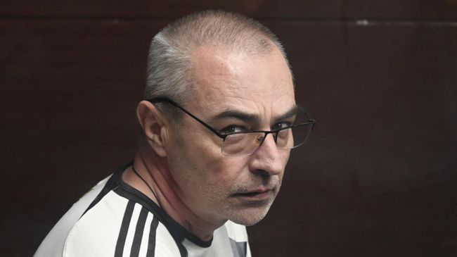 Владимир Боднарь, обвиняемый в подготовке покушения на главу Крыма Сергея Аксенова, на заседании в Южном окружном военном суде в Ростове-на-Дону. 23 июня 2025